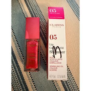 NIB Clarins Lip Comfort Oil Shimmer in 05 Pretty in Pink